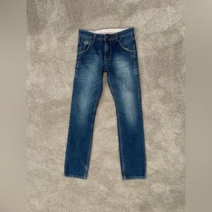 Vintage Flying Machine Blue Jeans 28x30 Slim Straight Y2K Denim